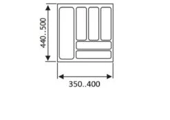 Culinorm Bestekbak - Besteklade - 40 Cm Breed X 50 Cm Diep - Grijs 5 Culinorm Bestekbak - Besteklade - 40 Cm Breed X 50 Cm Diep - Grijs -AMEFA Winkel 1200x850 3