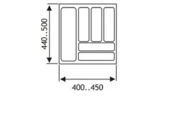 Culinorm Bestekbak - Besteklade - 45 Cm Breed X 50 Cm Diep - Grijs 5 Culinorm Bestekbak - Besteklade - 45 Cm Breed X 50 Cm Diep - Grijs -AMEFA Winkel 1200x850 4