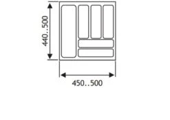 Culinorm Bestekbak - Besteklade - 50 Cm Breed X 50 Cm Diep - Grijs -AMEFA Winkel 1200x850 5
