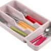 Bestekbak/bestekhouders 4-vaks Roze - 33 X 18 X 4 Cm - Keuken Opberg Accessoires