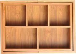 Verstelbare Lade Organizer - Voor Bestek/Keuken/Bureau/Make-Up/Accessoires – Uitschuifbare Lade Inzet Verdeler - Opbergbak Doos - Verstelbaar In 5 Of 7 Compartimenten - Duurzaam Bamboe Hout -AMEFA Winkel 1200x859 1