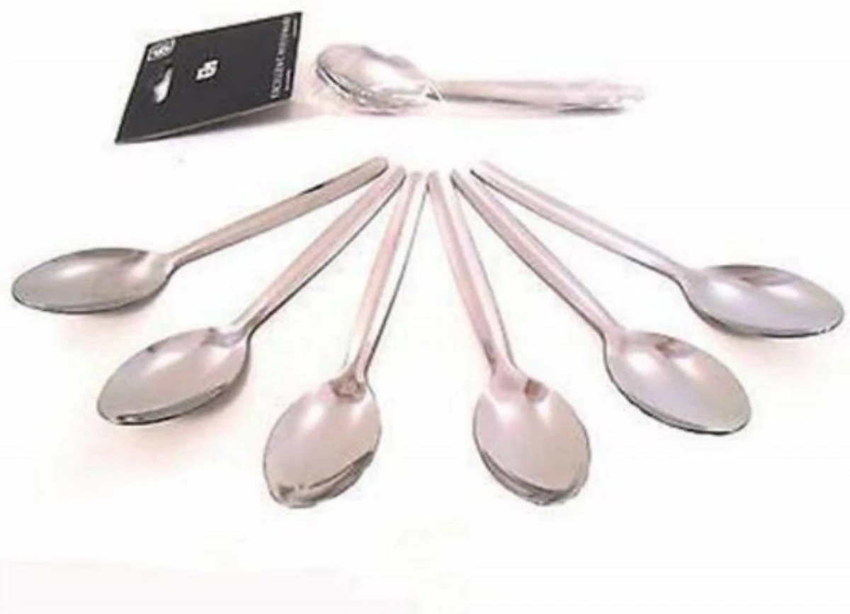 Merkloos Excellent Houseware RVS Theelepels Set 6 Stuks 2 Merkloos Excellent Houseware RVS Theelepels Set 6 Stuks - Afbeelding 2