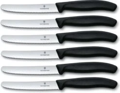 Victorinox Tafelmes 6 Stuks Zwart Krom Heft 16 Victorinox Tafelmes 6 Stuks Zwart Krom Heft -AMEFA Winkel 1200x927 3
