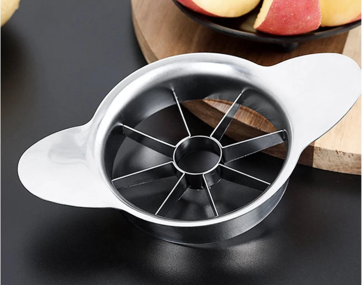 Stevige Appelsnijder - Appelboor - RVS - Zilverkleurig - Appel Snijder - Ixen 1 Stevige Appelsnijder - Appelboor - RVS - Zilverkleurig - Appel Snijder - Ixen