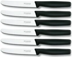 Victorinox Tafelmessen - 6-Delig - Zwart - Recht Heft -AMEFA Winkel 1200x953 1