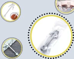 4 Theelepels Hangende Kat - Katten Koffielepel - RVS - Zilverkleurig -AMEFA Winkel 1200x955