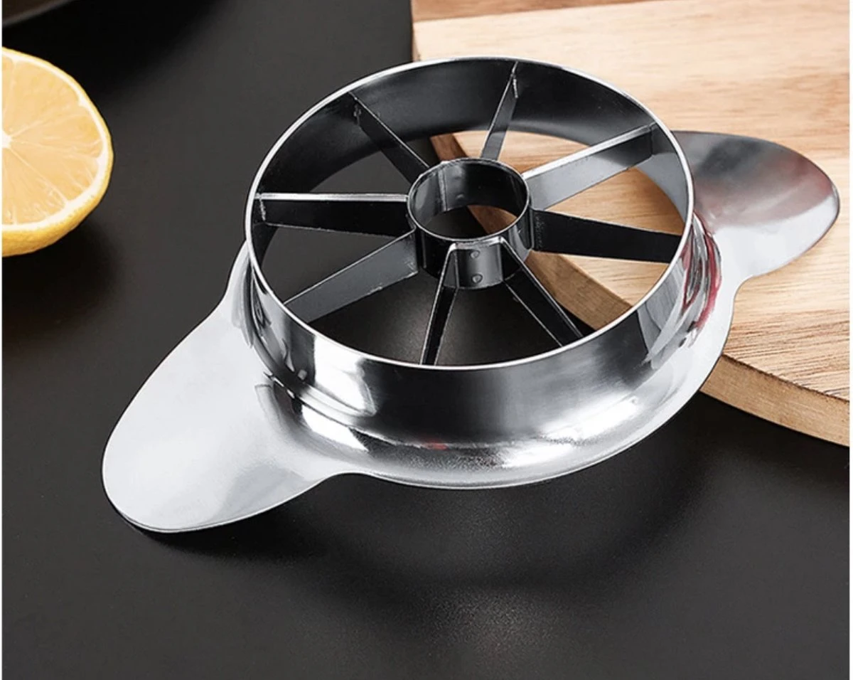 Stevige Appelsnijder - Appelboor - RVS - Zilverkleurig - Appel Snijder - Ixen 2 Stevige Appelsnijder - Appelboor - RVS - Zilverkleurig - Appel Snijder - Ixen - Afbeelding 2