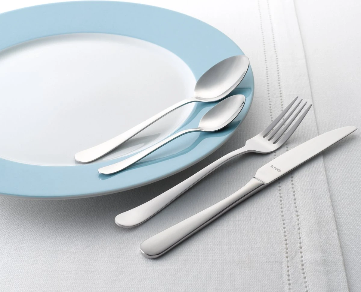 Amefa Austin Bestekset - 24 Delig - 6 Persoons - Zilver 2 Amefa Austin Bestekset - 24 Delig - 6 Persoons - Zilver - Afbeelding 2