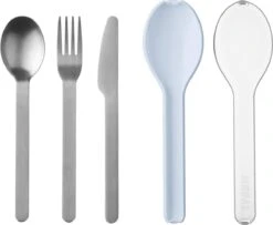 Mepal – Bestekset 3-delig Ellipse – Bestaat Uit Een Mes, Vork En Lepel – Nordic Blue – RVS Bestekset -AMEFA Winkel 1200x987