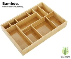 Merkloos Decopatent® Bestekbak - Lade Organizer - Besteklade - Bamboe - Hout - Bestek Bak Organizer Houder Voor Keukenla - Bestekcassette -AMEFA Winkel 1200x994 6