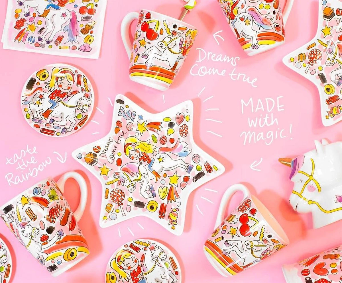 Blond Amsterdam Unicorn Theelepeltjes - 4 Stuks 4 Blond Amsterdam Unicorn Theelepeltjes - 4 Stuks - Afbeelding 4