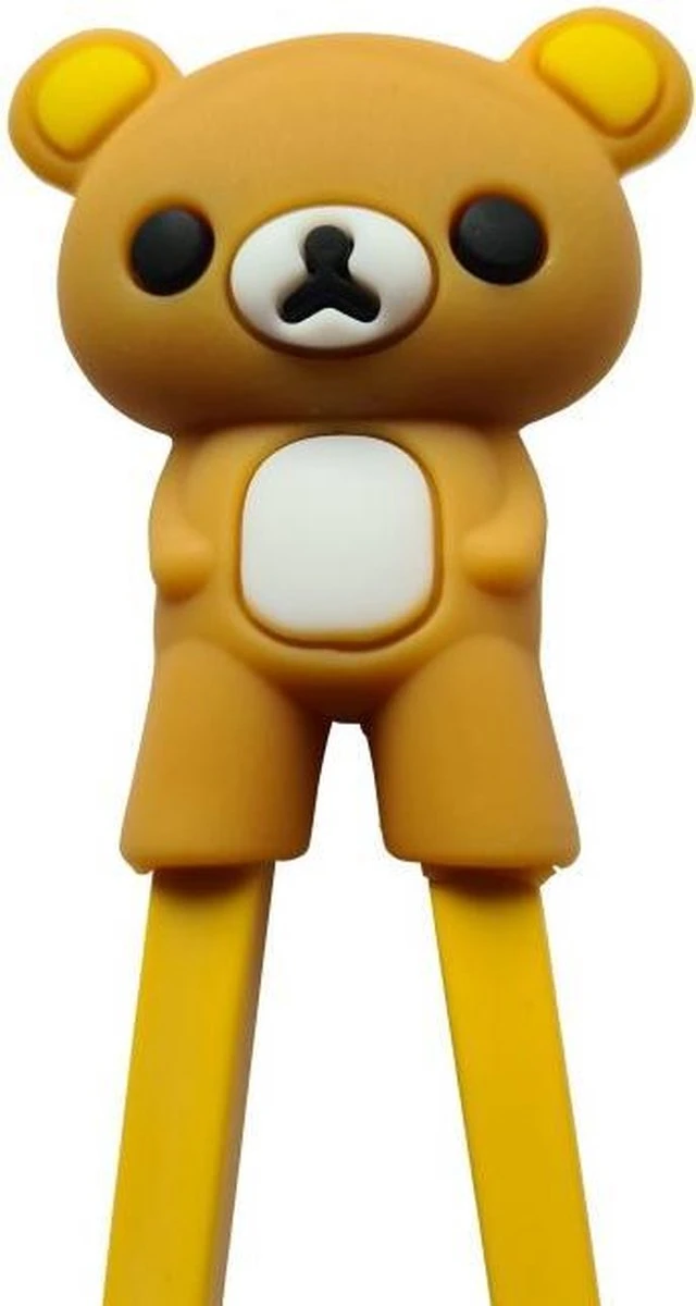 DongDong - Eetstokjes Voor Kinderen - Beer Motief - 22.5 Cm - Bruin 2 DongDong - Eetstokjes Voor Kinderen - Beer Motief - 22.5 Cm - Bruin - Afbeelding 2