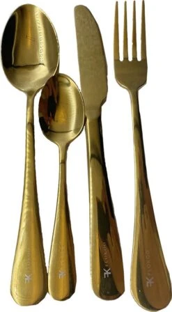 Bestekset 24-delig Goudkleurig - Bestek Voor 6 Personen - Tafelbestek Inclusief Bestekcassette 13 Bestekset 24-delig Goudkleurig - Bestek Voor 6 Personen - Tafelbestek Inclusief Bestekcassette -AMEFA Winkel 662x1200