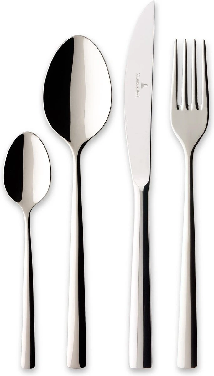 Villeroy & Boch Piemont Bestekset - 24 Delig - 18/10 Edelstaal 1 Villeroy & Boch Piemont Bestekset - 24 Delig - 18/10 Edelstaal