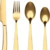 Bestekset - Bestek Goud -24 Delig-Zwitsers Kwaliteit-Complete Set-100% Roestvrijstaal-Gold 24k-Goud 24K