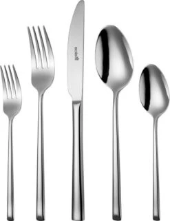 AMEFA Winkel 13 Sola Bestekset Luxor - Modern - 12 Persoons - 100 Delig - Zilverwit Edelstaal 18/10 - RVS - Zilver