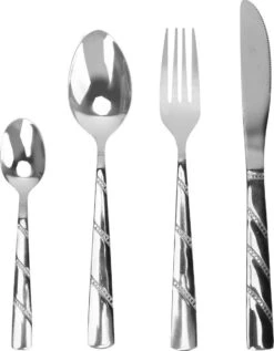 Swiss Pro+ - Bestekset - 12 Persoons - 72-delig - Luxe Opbergkoffer - 18/10 - Premium - Zilver -AMEFA Winkel 936x1200