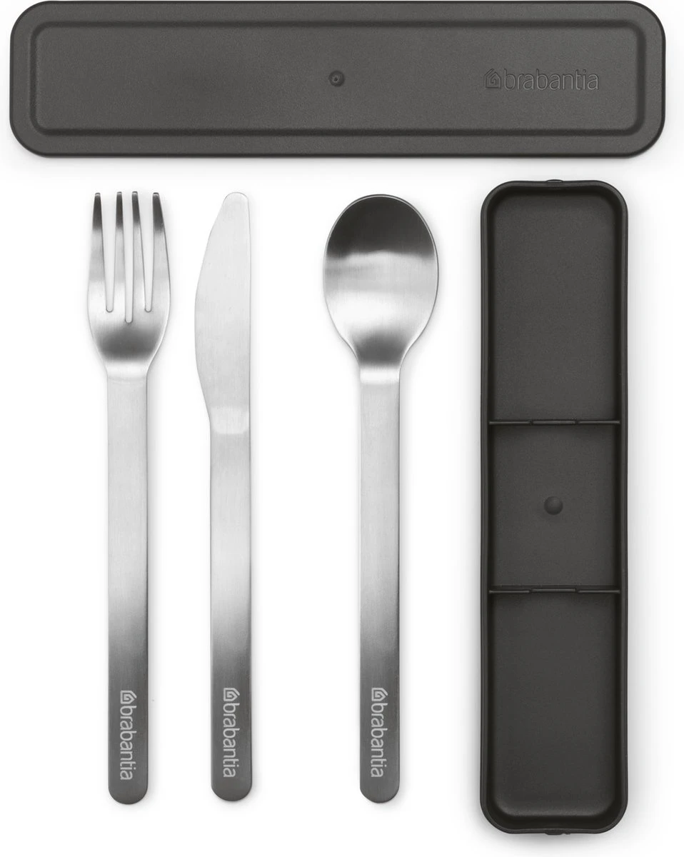 Brabantia Make & Take Bestekset - 3-delig - Dark Grey 4 Brabantia Make & Take Bestekset - 3-delig - Dark Grey - Afbeelding 4